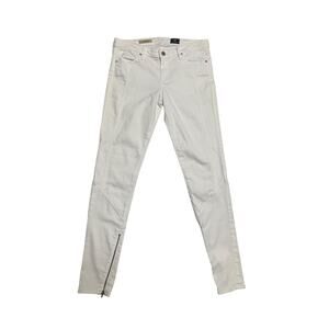 ADRIANO GOLDSCHMIED REAGAN SKINNY ZIPPER JEANS 28R